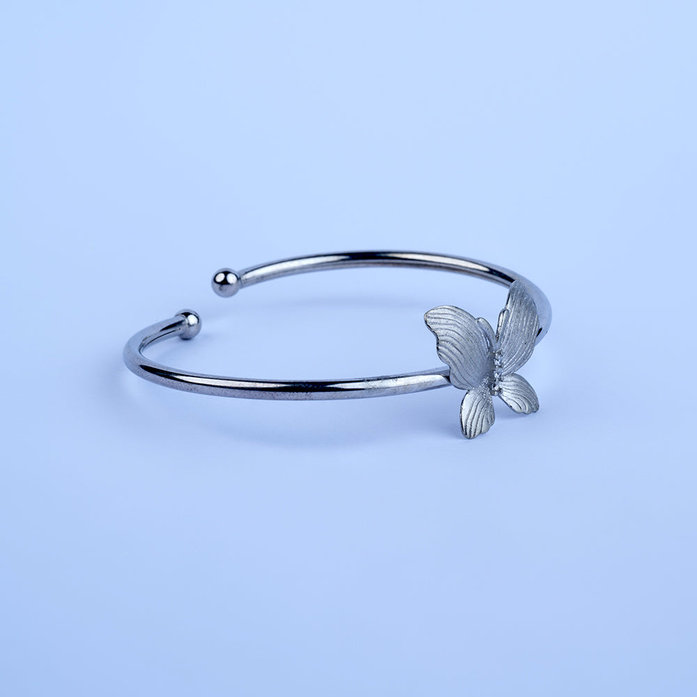 Met Polish Butterfly  Silver Bracelet